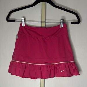 Nike Women's Fuchsia Ruffle Mini Skirt